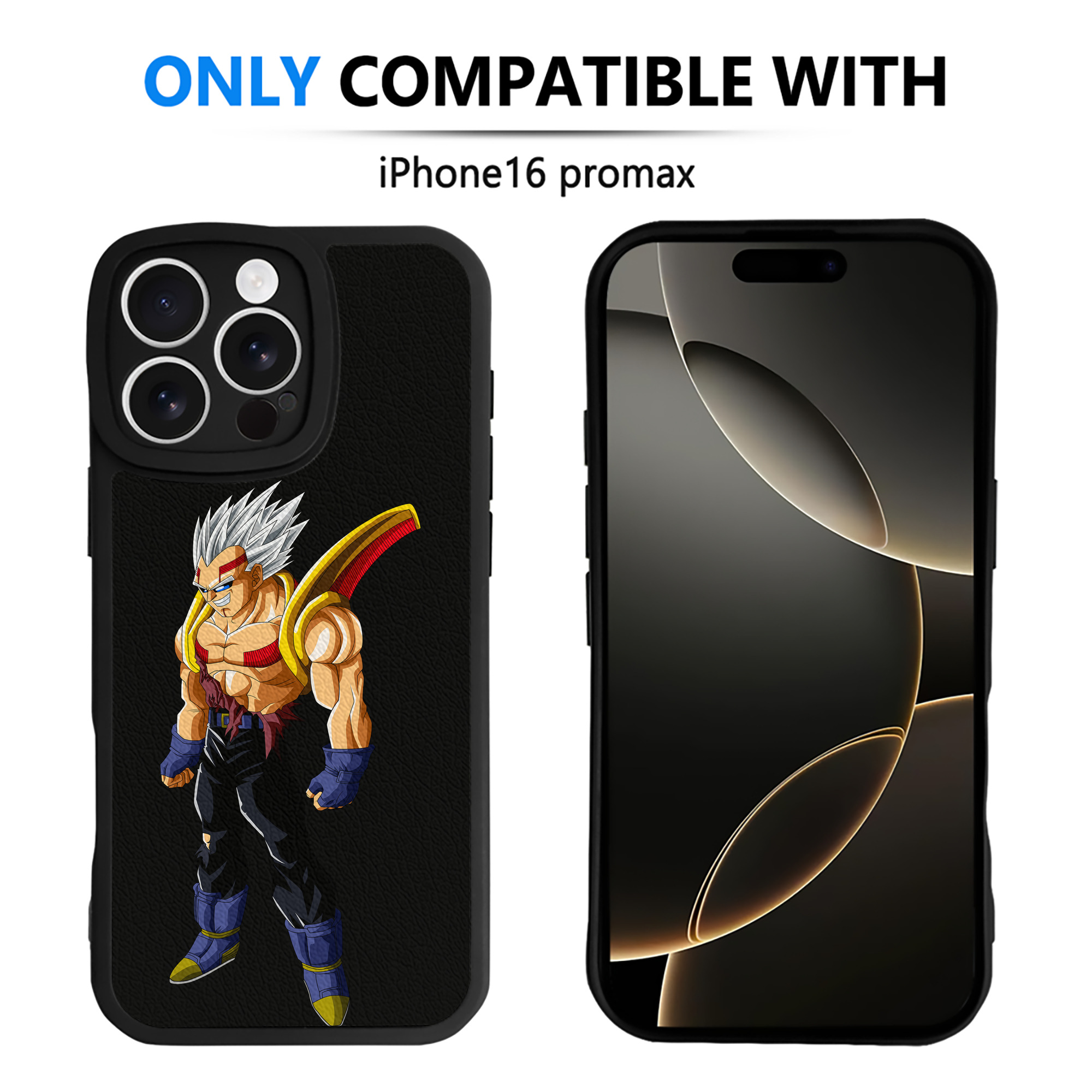 （画像用） ドラゴンボール DRAGON BALL 【iPhone 16シリーズ対応】シリコンスマホケース（レザー調） 材質：シリコン
